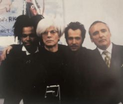 Dennis Hopper - David Bowie on Set Basquiat Movie, 1996