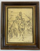 Wojciech Kossak - Ink on Paper (Framed)