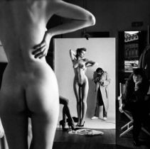 Helmut Newton - Self Portrait with Wife and Models, 1981