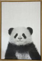 Pair of Animals Prints on Canvas (Panda and Llama)