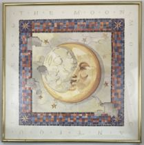 Mosaic Antiquities Moon Poster