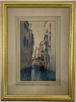 Antique Venetian Italian Watercolor on Paper