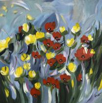 Flowers - Original Oil on Canvas