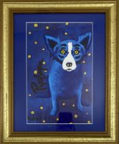 Blue Dog, Signed Print