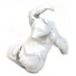 KPM-Figur "Sitzender Bär", weiß, 1. Wahl, H. 10,5 cm