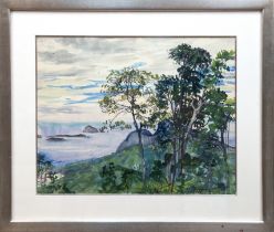 Weiser, Paul (1877 Erdmannsdorf- 1967 Gera) "Rio de Janeiro", Aquarell, monogr. u.r. und bez. "Rio