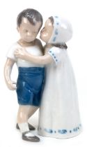 Figurengruppe "Kinderpaar- verschmähte Liebe", Bing & Gröndahl, Modell-Nr. 1614, Entwurf Ingeborg P