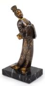 Lemo, Armand (1881-1935/36) "Japanerin", Jugendstil-Bronze, z.T. patiniert,  signiert, H. 22 cm, au