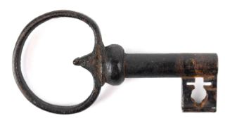 Antiker Schlüssel, um 1800, Eisen, L. 9,2 cm