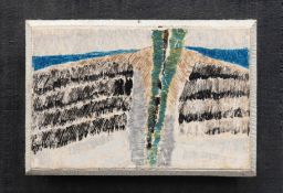 Stoskopf, Jean Leonard "Le Mars-13.3.1966", Öl/ Holz, unsign., rückseitig bez., 9x13 cm
