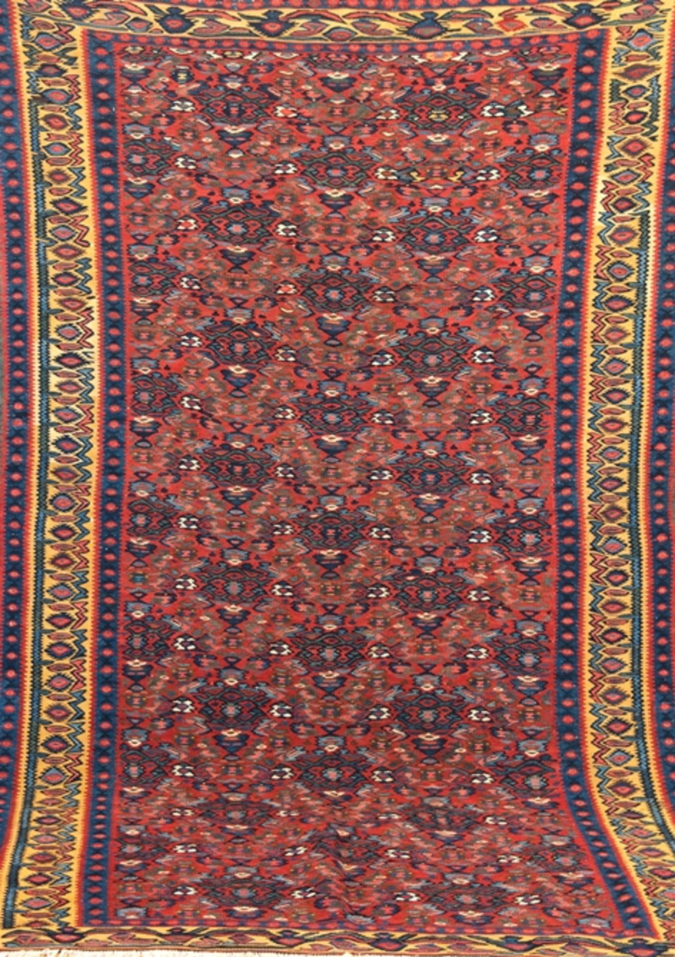 Senneh-Kelim, Persien, um 1920, Pflanzenfarben, 190x126 cm