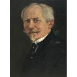Büchsel, Elisabeth (1867-1957 Stralsund)  "Porträt eines älteren Herren", Öl/Lw/Mp., sign. links mi