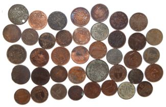 40 Kleinmünzen, um 1900