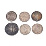 Sechs Münzen. Deutschland, 17., 19. bzw. 20. Jh. | Silber.