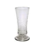 Bandwurmglas. 19. Jh. | Farbloses, dickwandiges Glas.