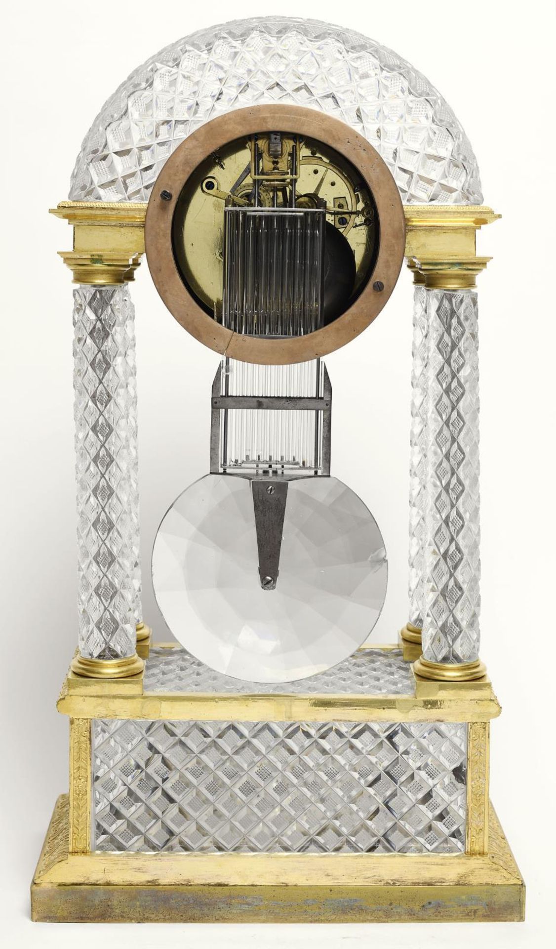 Portaluhr. Paris, ca. 1820, Veuve Desarnaud, L'escalier de Cristal | Kristallglas, geschliffen un... - Image 2 of 2