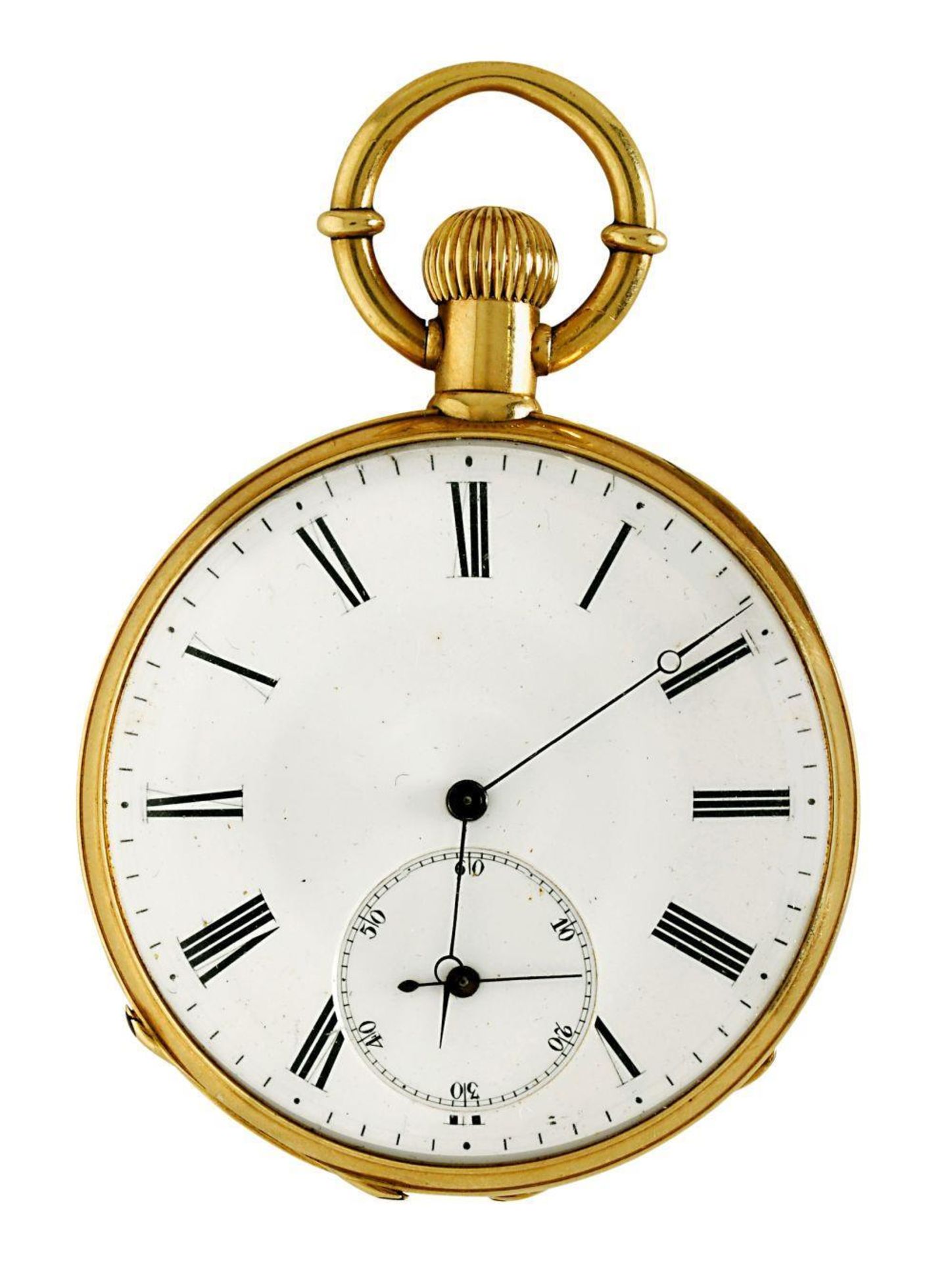 Taschenuhr. Um 1883 | 18 K GG. Marken: K18.