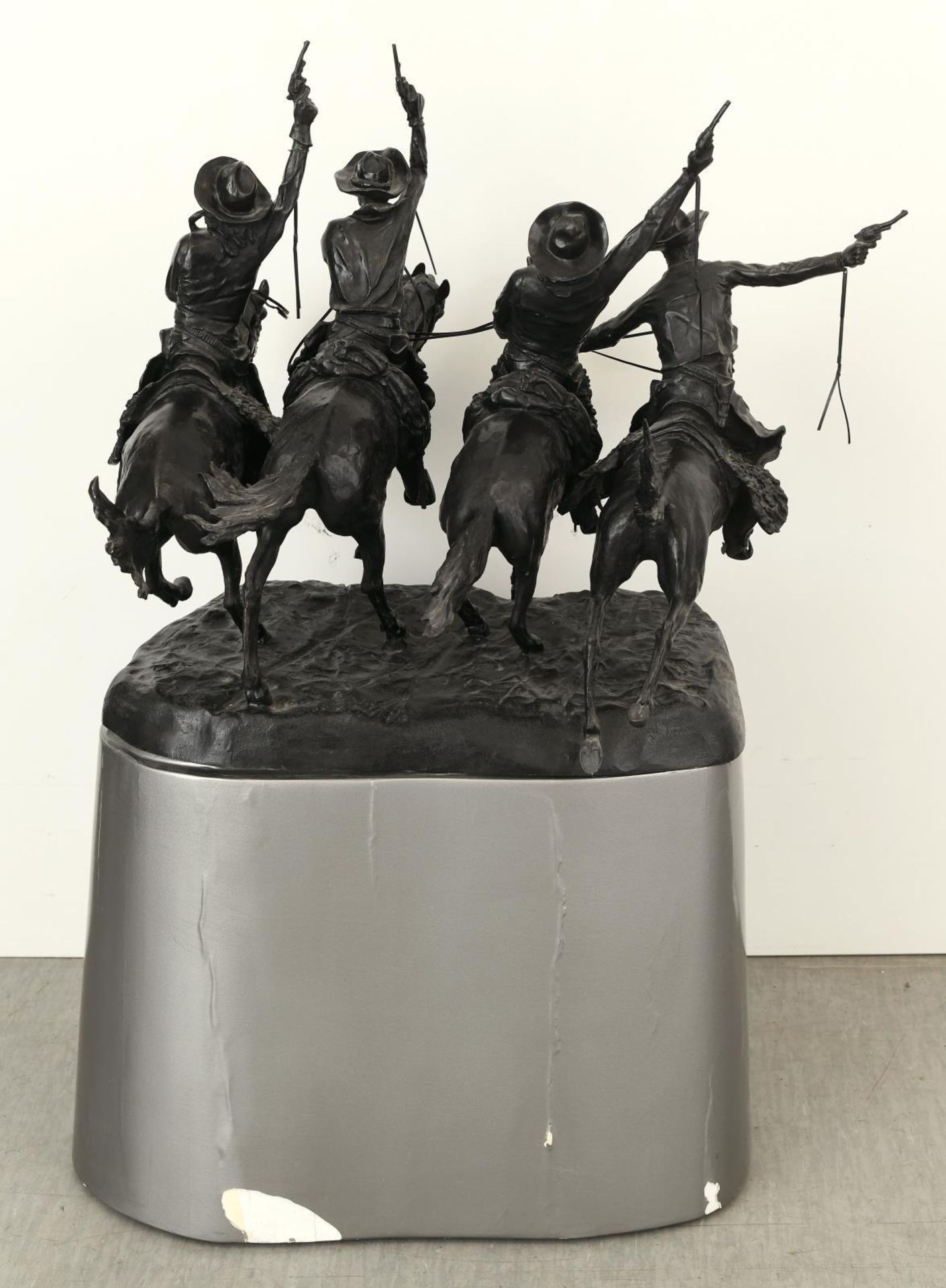 REMINGTON, FREDERIC SACKRIDER. "Coming Through the Rye". Bronze, geschwärzt. - Image 2 of 3