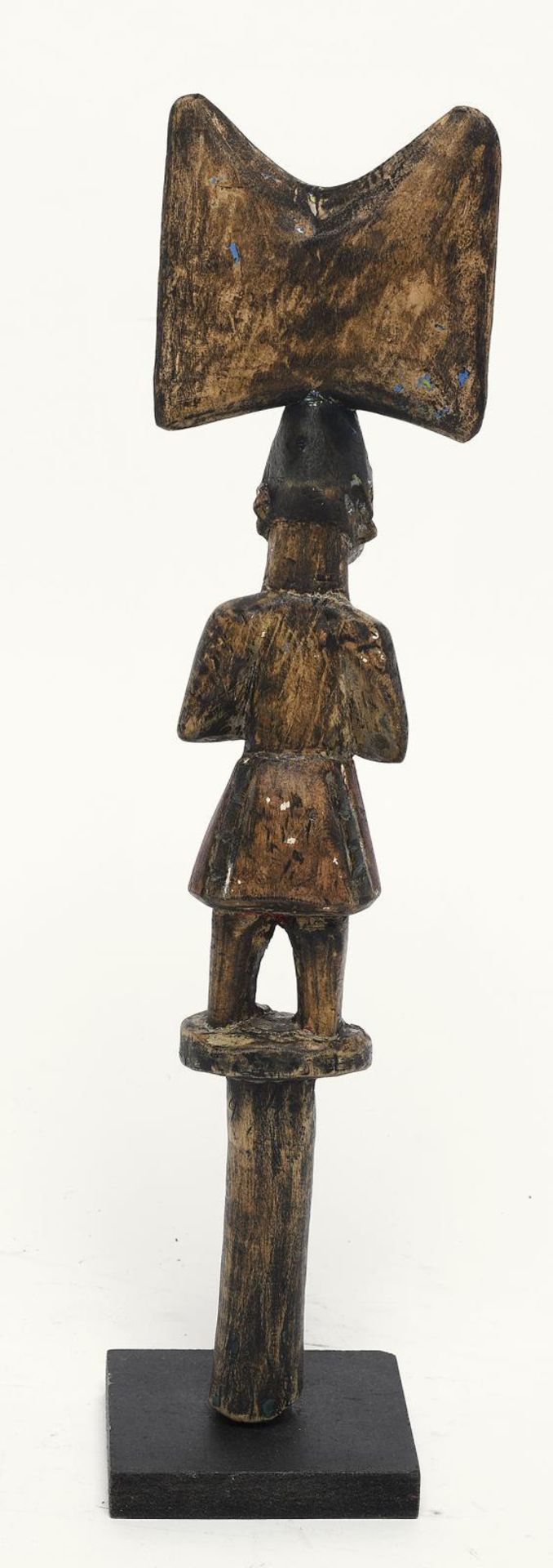 Tanzstab "Oshe Shango". Yoruba, Nigeria | Holz, geschnitzt, ehemals farbig gefasst. - Image 2 of 2
