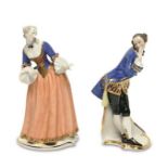 Isabella und Octavio. Nymphenburg, nach Entwurf von F. A. Bustelli | Porzellan, Farb- und Goldsta...