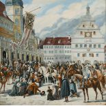 BAYER. Tilly in Rothenburg ob der Tauber. Gouache.