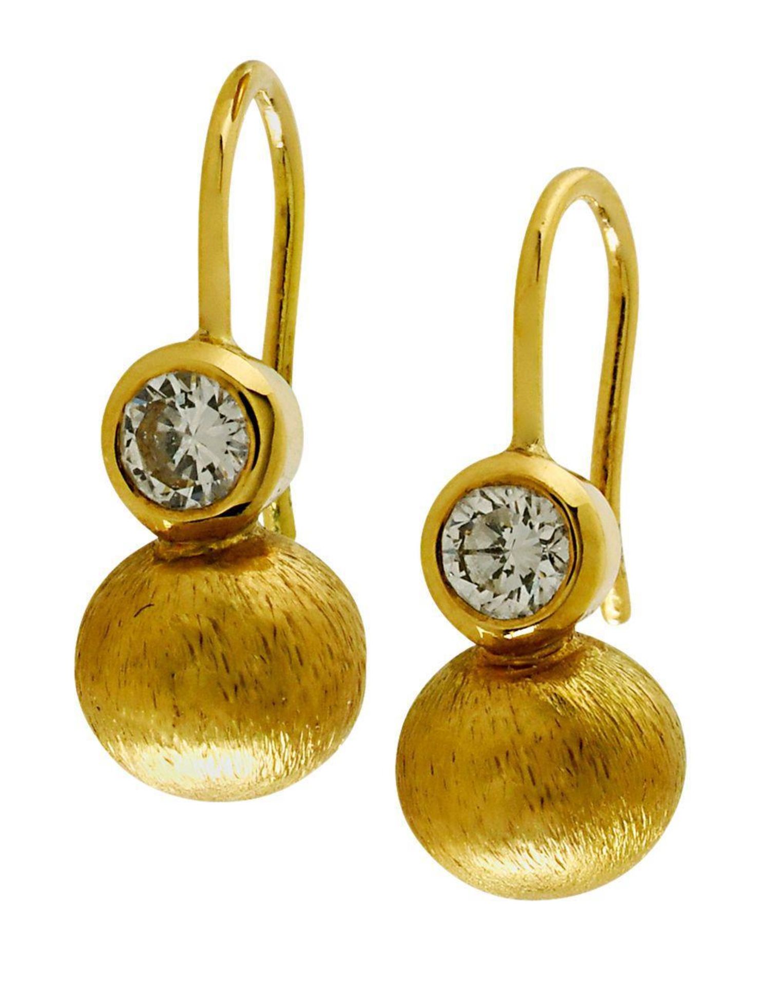 Ein Paar Ohrringe. Juwelier Nutt, München, 2003 | 18 K GG. Marken: 750 u.a.