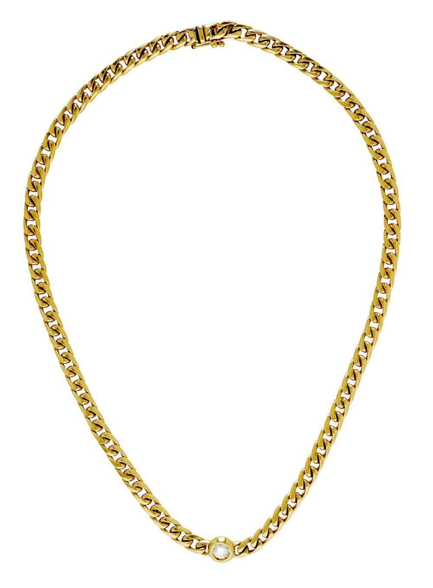 Collier. 14 K GG. Marke: 585.