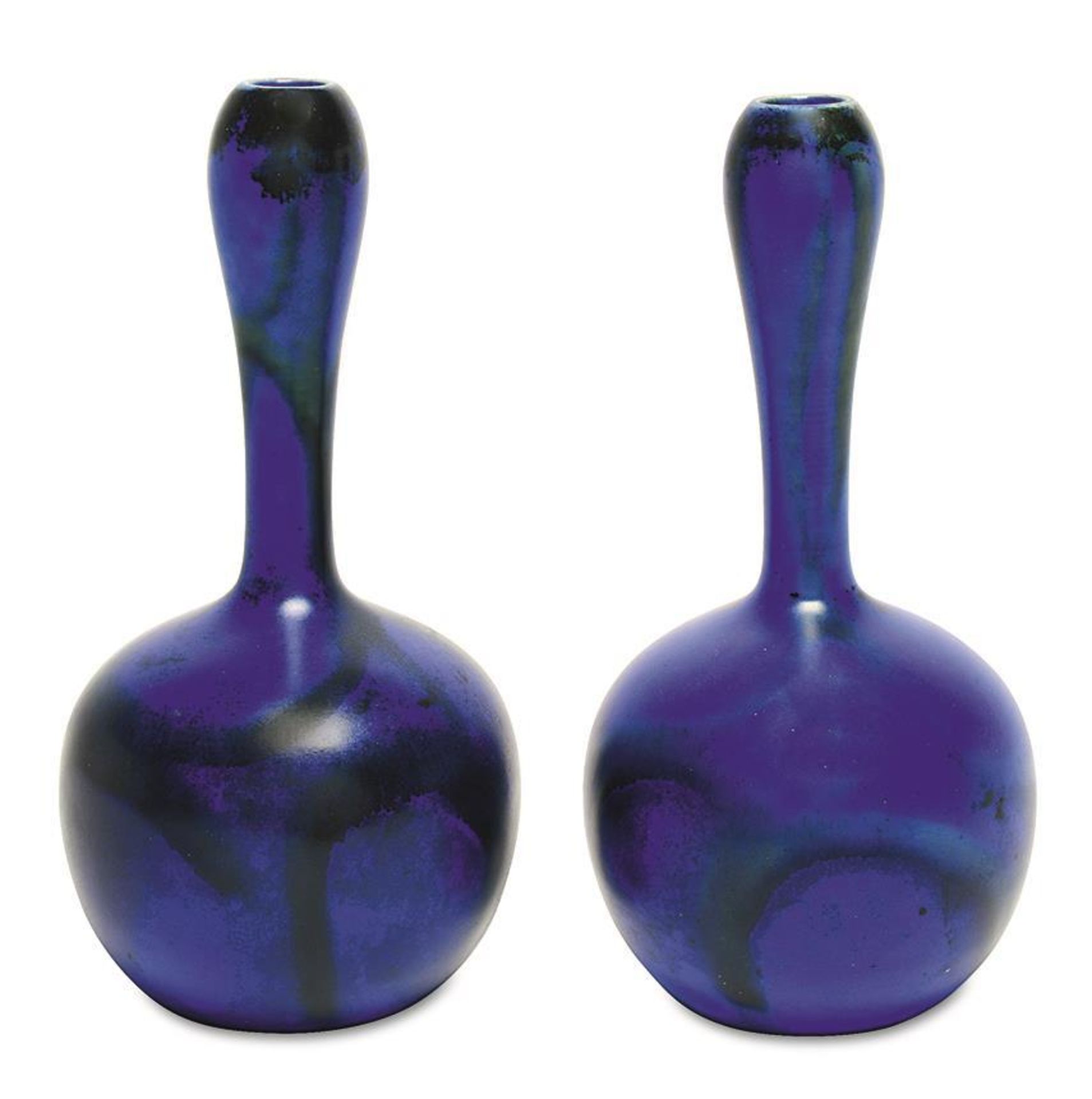 Zwei Paar Vasen und Schale. Verschiedene Hersteller, 20. Jh. | Keramik. - Bild 4 aus 6