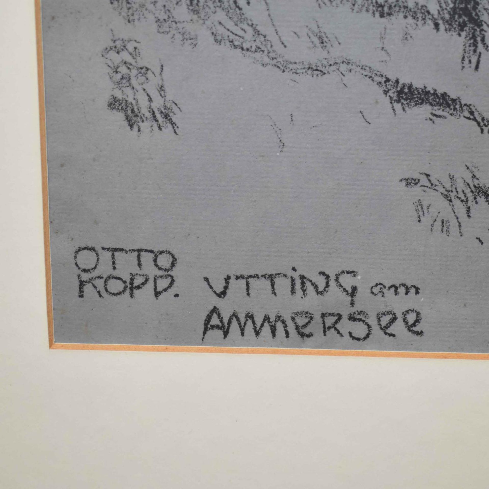 KOPP, OTTO. Utting am Ammersee. Pastell. - Image 2 of 2