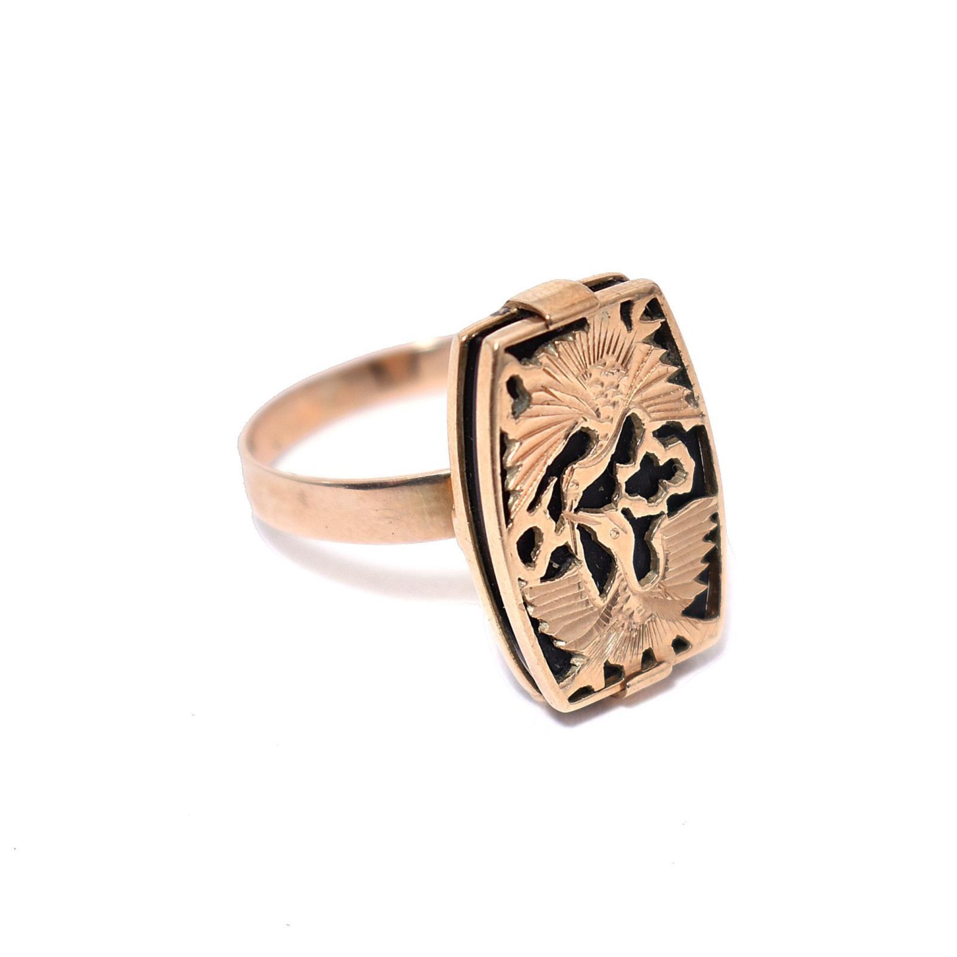 Ring. 14 K RG. Marke: K 14.