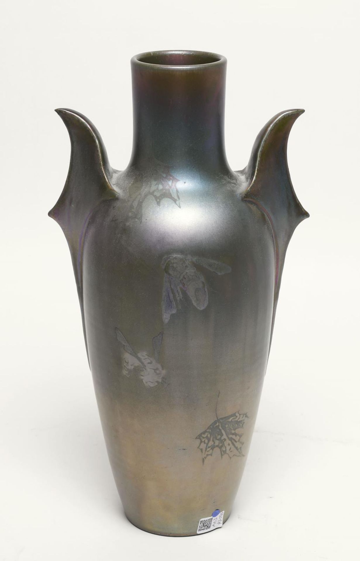 Große Vase, kleine Vase und Schale. Vallauris, Manufaktur Massier (Delphin?) bzw. Jérôme Massier... - Bild 5 aus 5