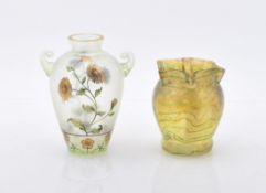Zwei kleine Jugendstil-Vasen, A. 20. Jh.