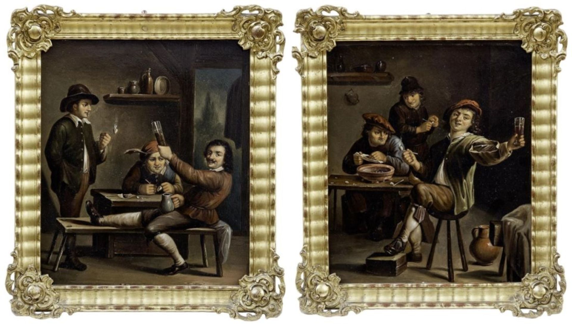 Teniers, David d.J. - in der Art von: Pendants mit Wirtshausszenen - Bild 2 aus 4