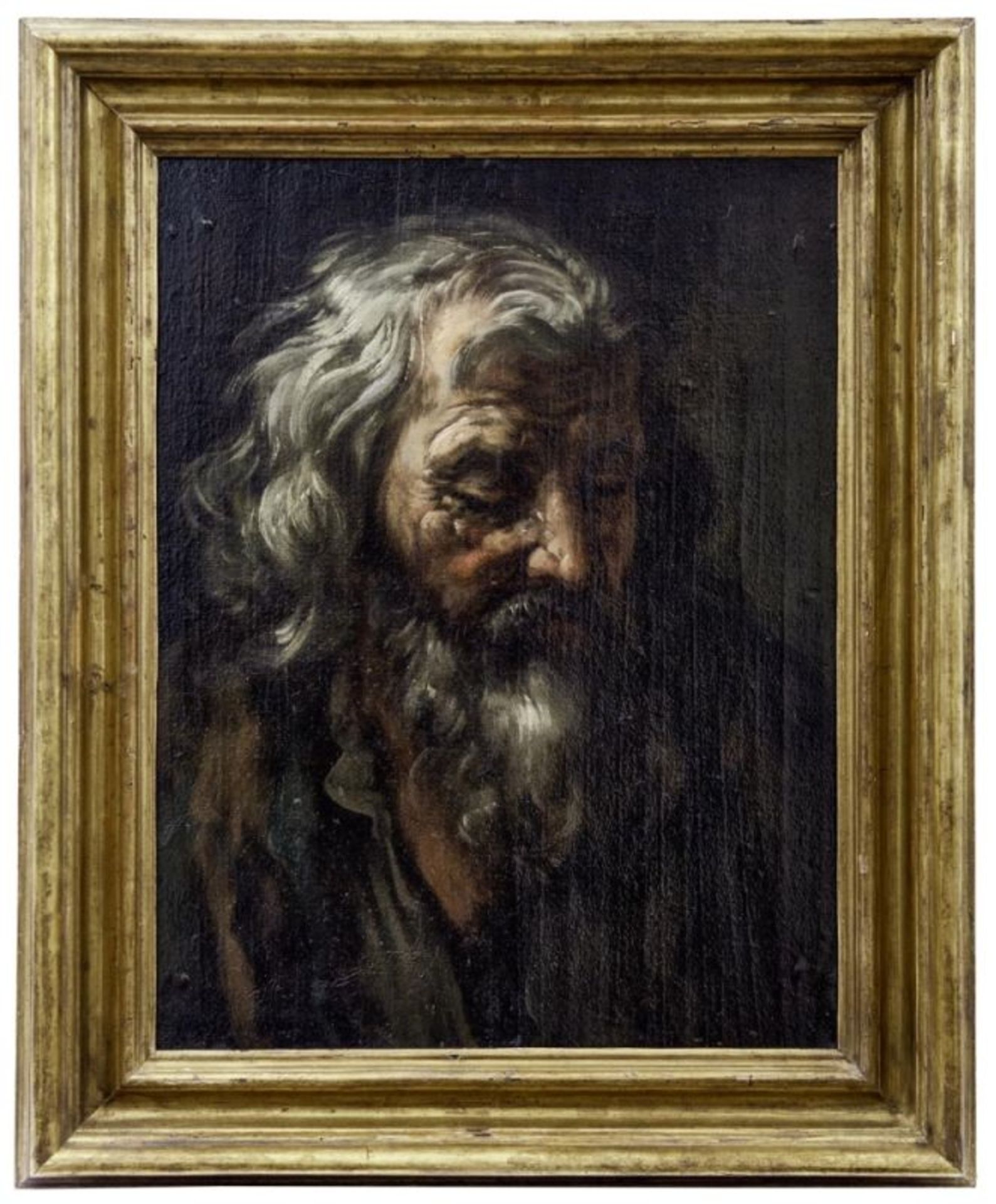 Bildnis eines alten Mannes mit Bart, Römische Schule des 17. Jahrhunderts