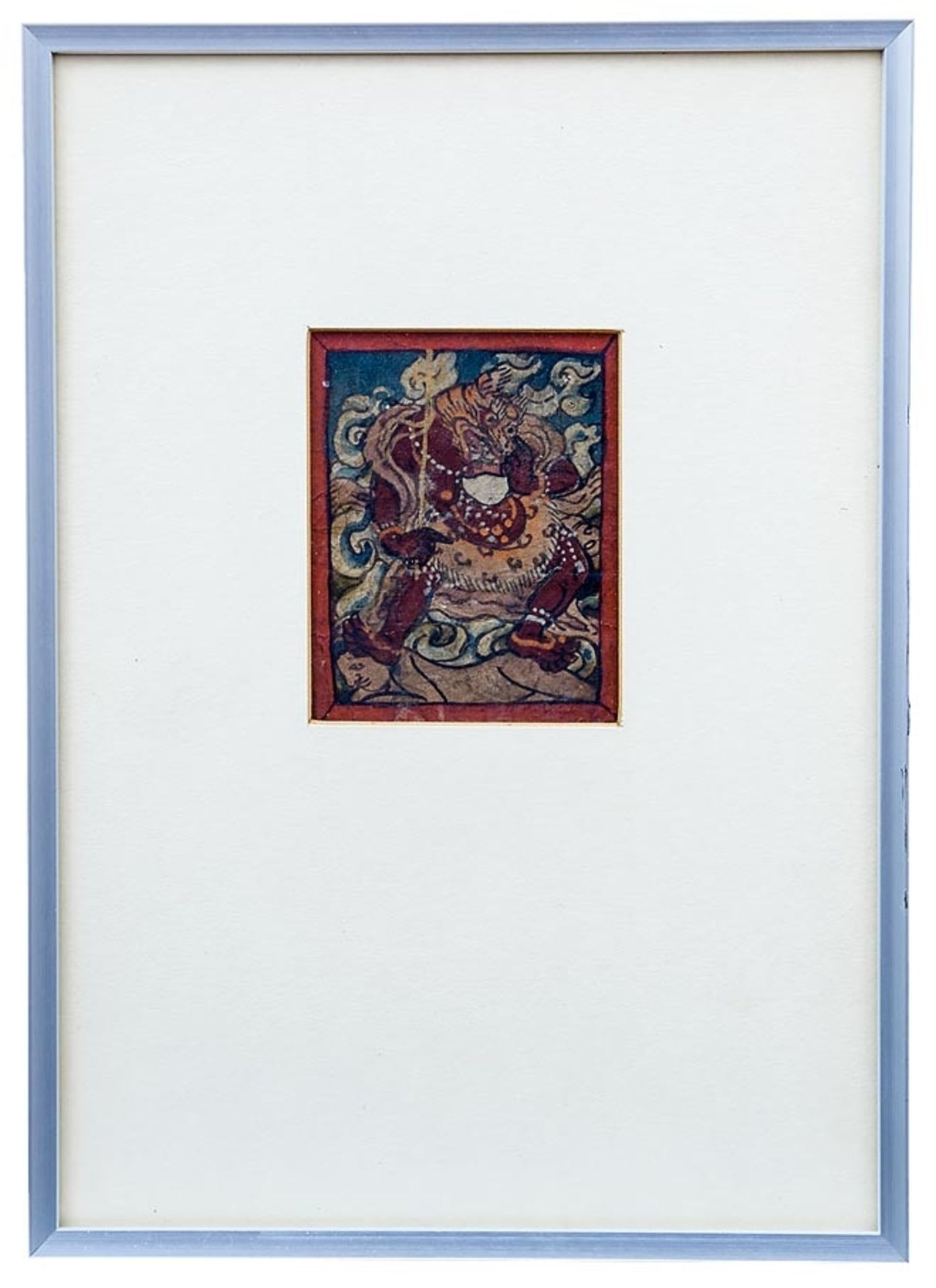 Kleines Bildnis des Yamantaka als Bezwinger des Todesgottes, Tibet, 19. Jh.