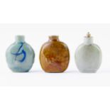 Drei Snuff bottles, China, Qing-Dynastie