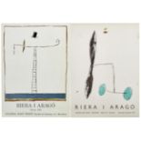 Riera i Arago, Josep Maria: Zwei Ausstellungsplakate