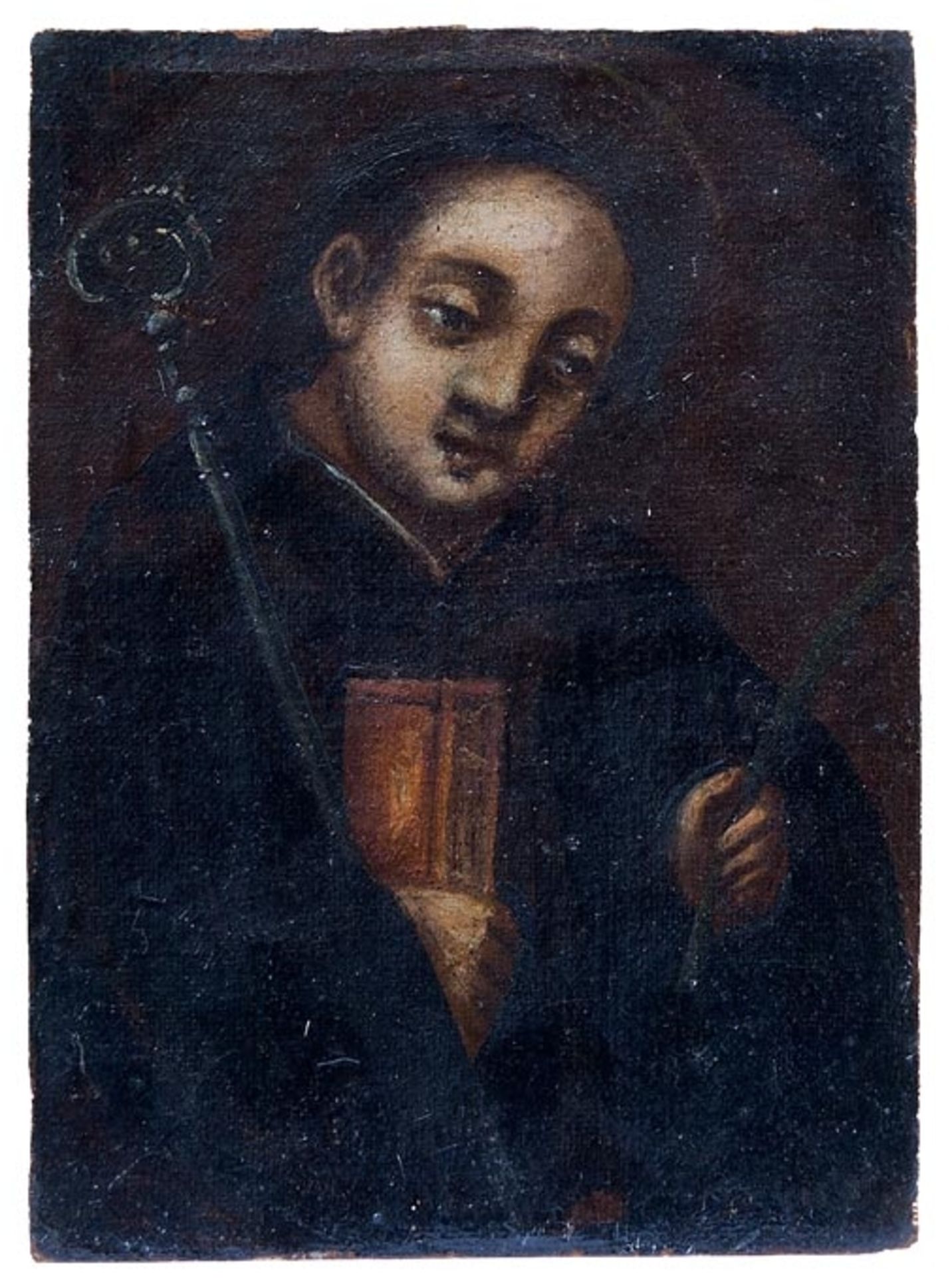 Kleines Bildnis eines Heiligen, Fr. 18. Jh.