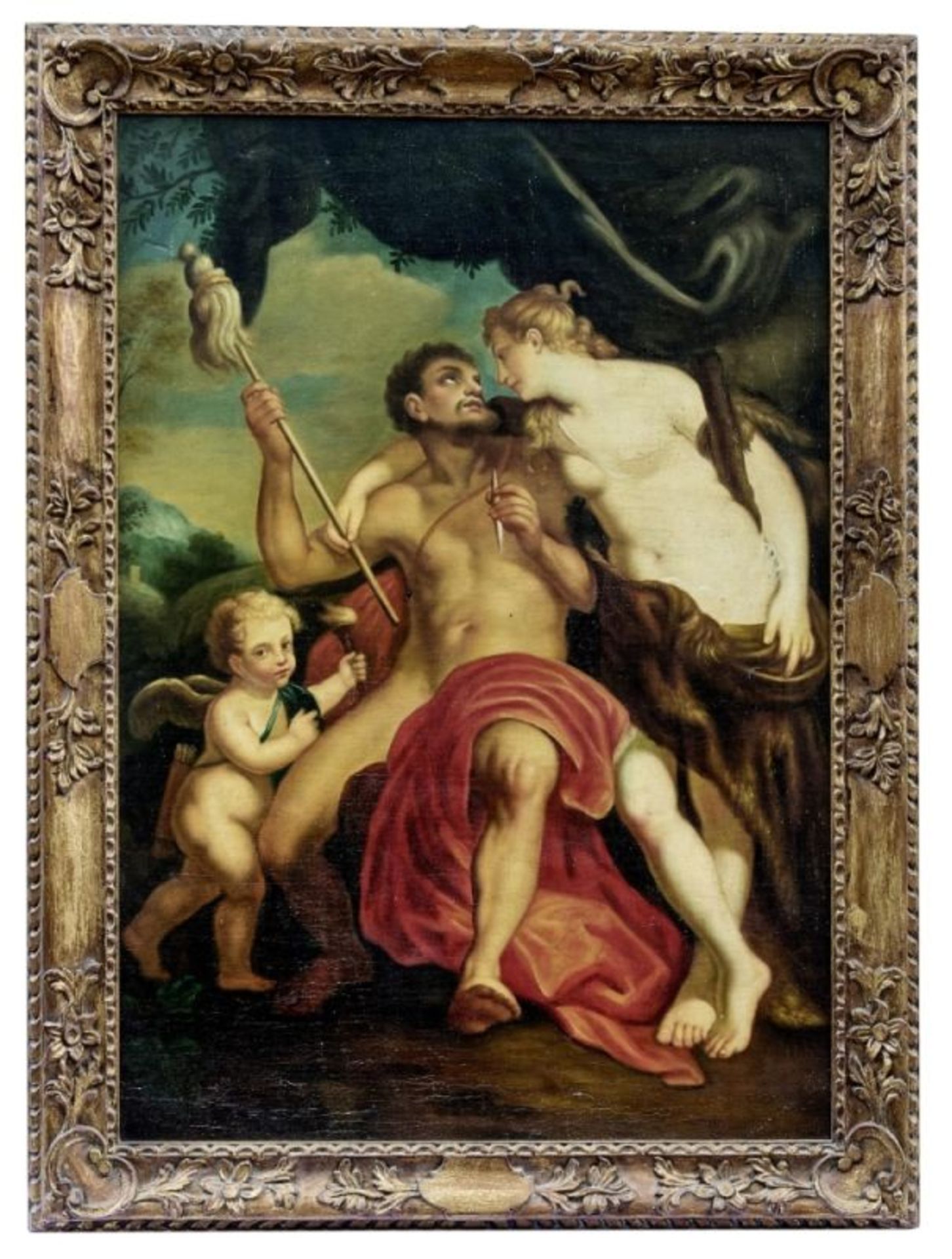 Herkules und Omphale, Italienische Schule des 18. Jahrhunderts