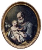 Der heilige Josef mit dem Jesuskind, Venezianische Schule des 18. Jahrhunderts