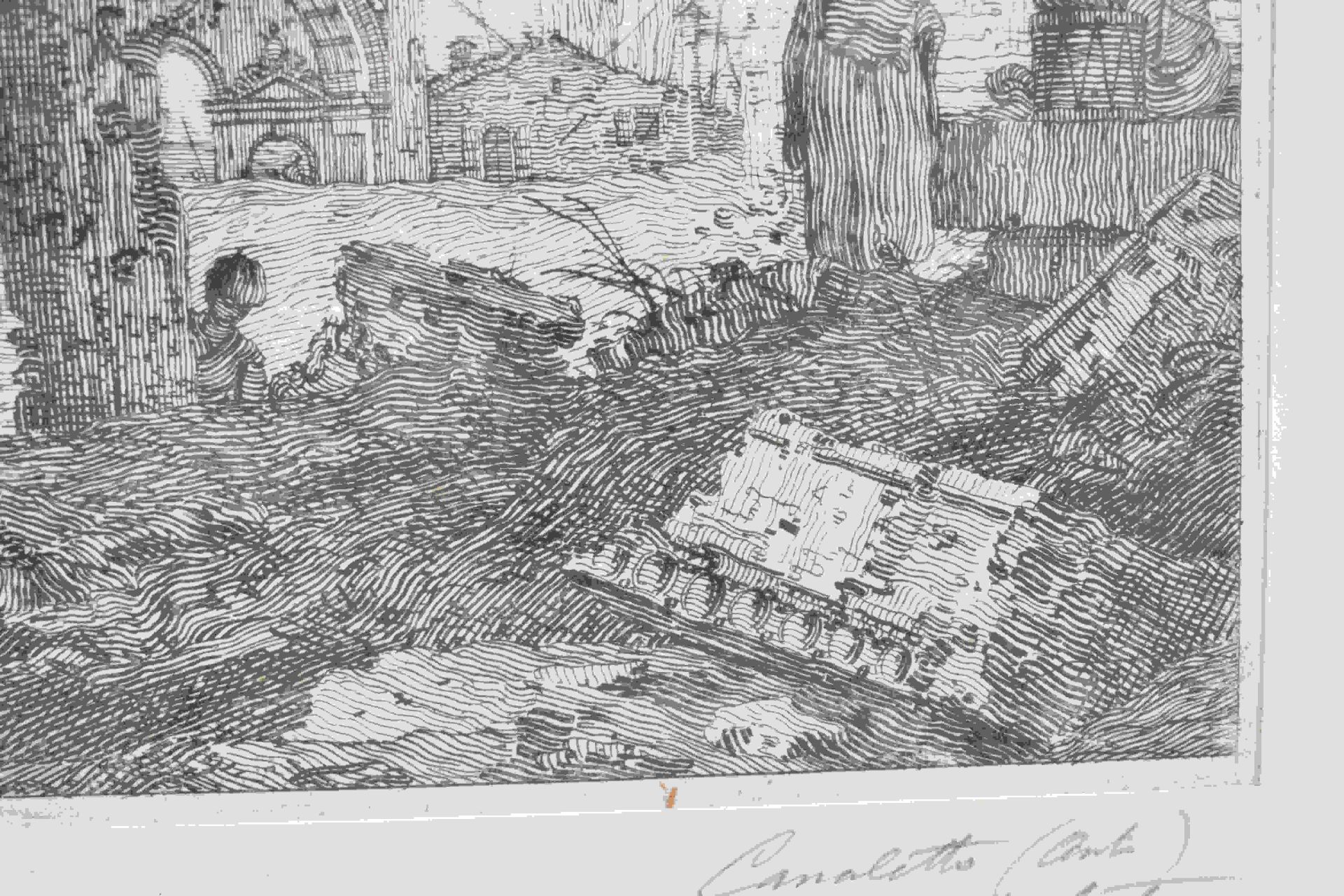 Canal, Giovanni Antonio, gen. Canaletto: Il portico con la lanterna - Image 4 of 24