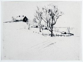 Struck, Hermann: Winterlandschaft mit Gehöft