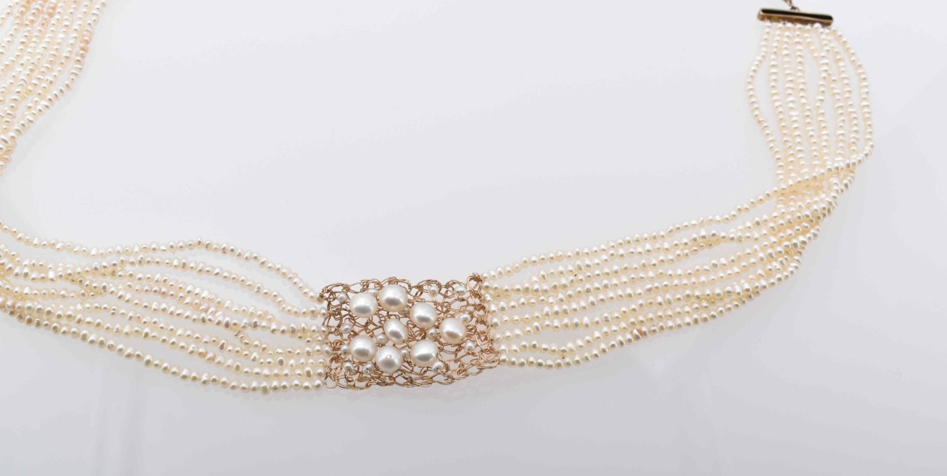 Moderne Perlenkette, 2. H. 20. Jh. - Bild 4 aus 4