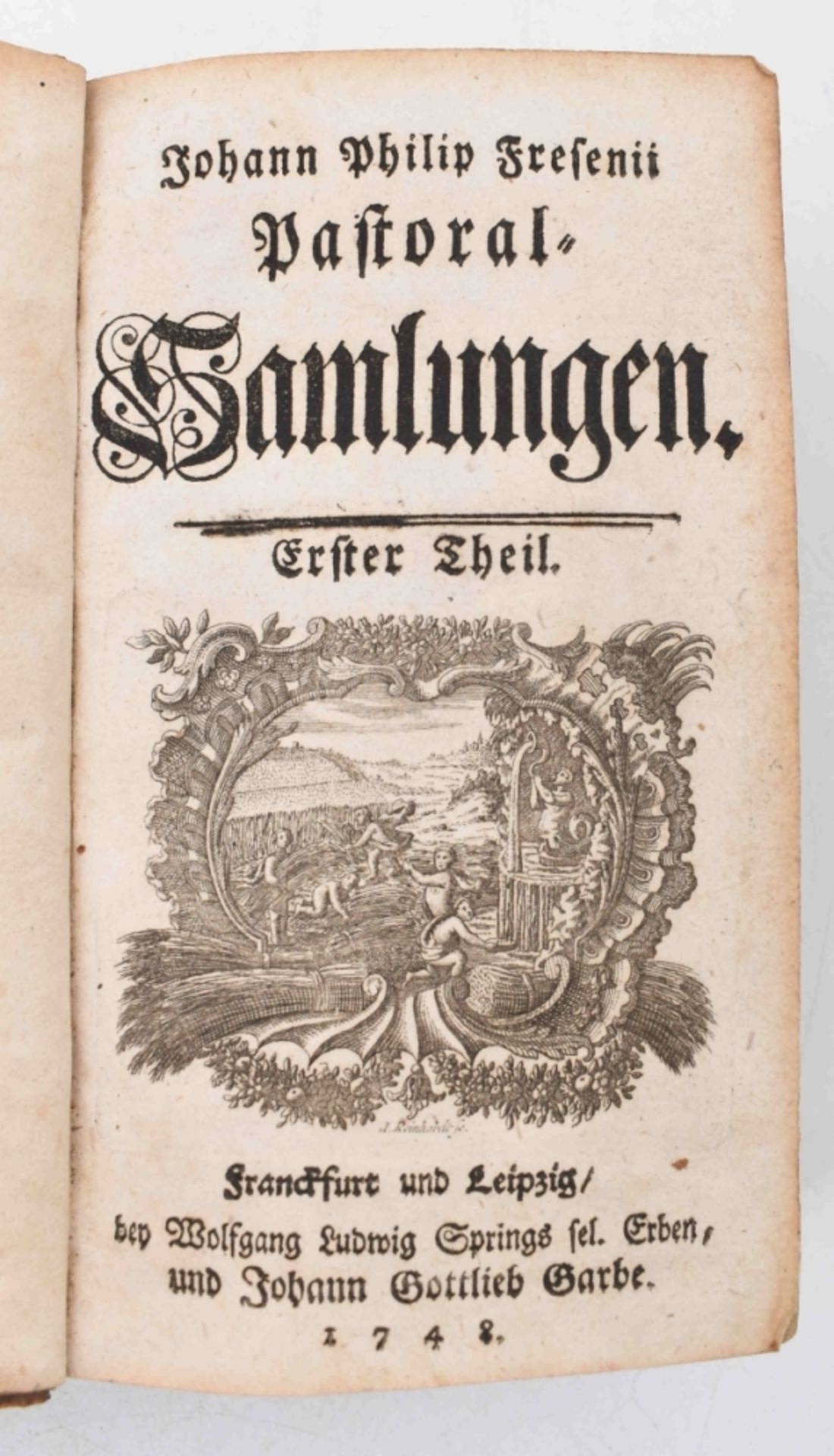 Fresenius, Johann Philipp: Pastoral-Sammlungen - Image 2 of 4