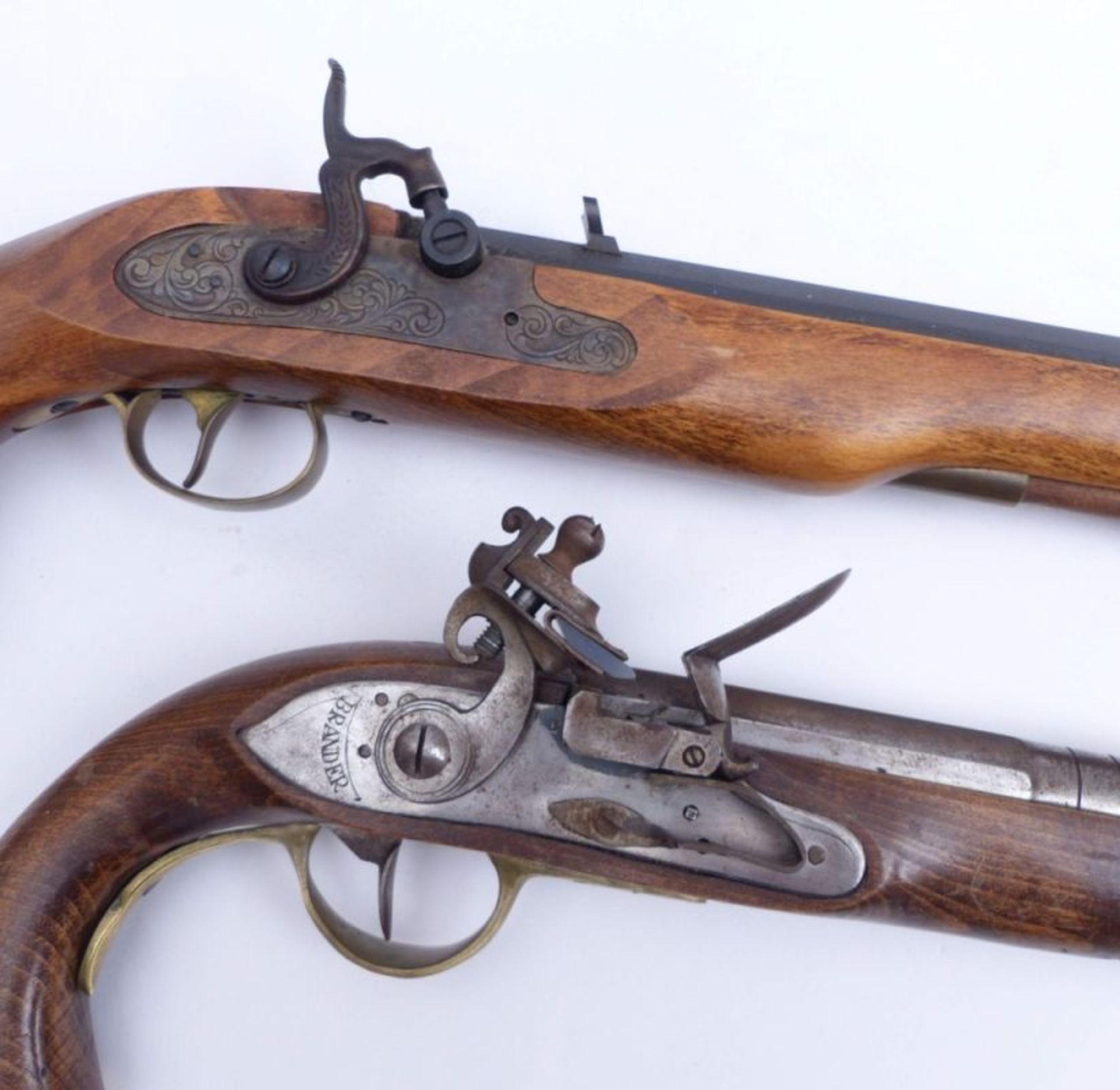 Zwei Duell-Pistolen, 19. und 20. Jh. - Image 2 of 3