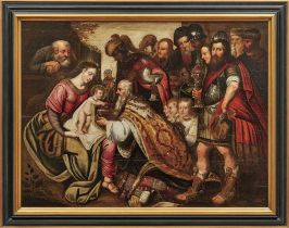 Francken, Frans - Umkreis: Anbetung des Jesuskindes durch die Heiligen Drei Könige
