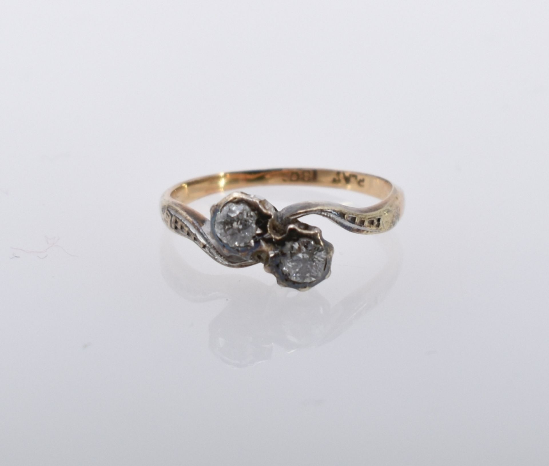 Art-Déco-Diamant-Ring, 1. Drittel 20. Jh. - Image 3 of 3