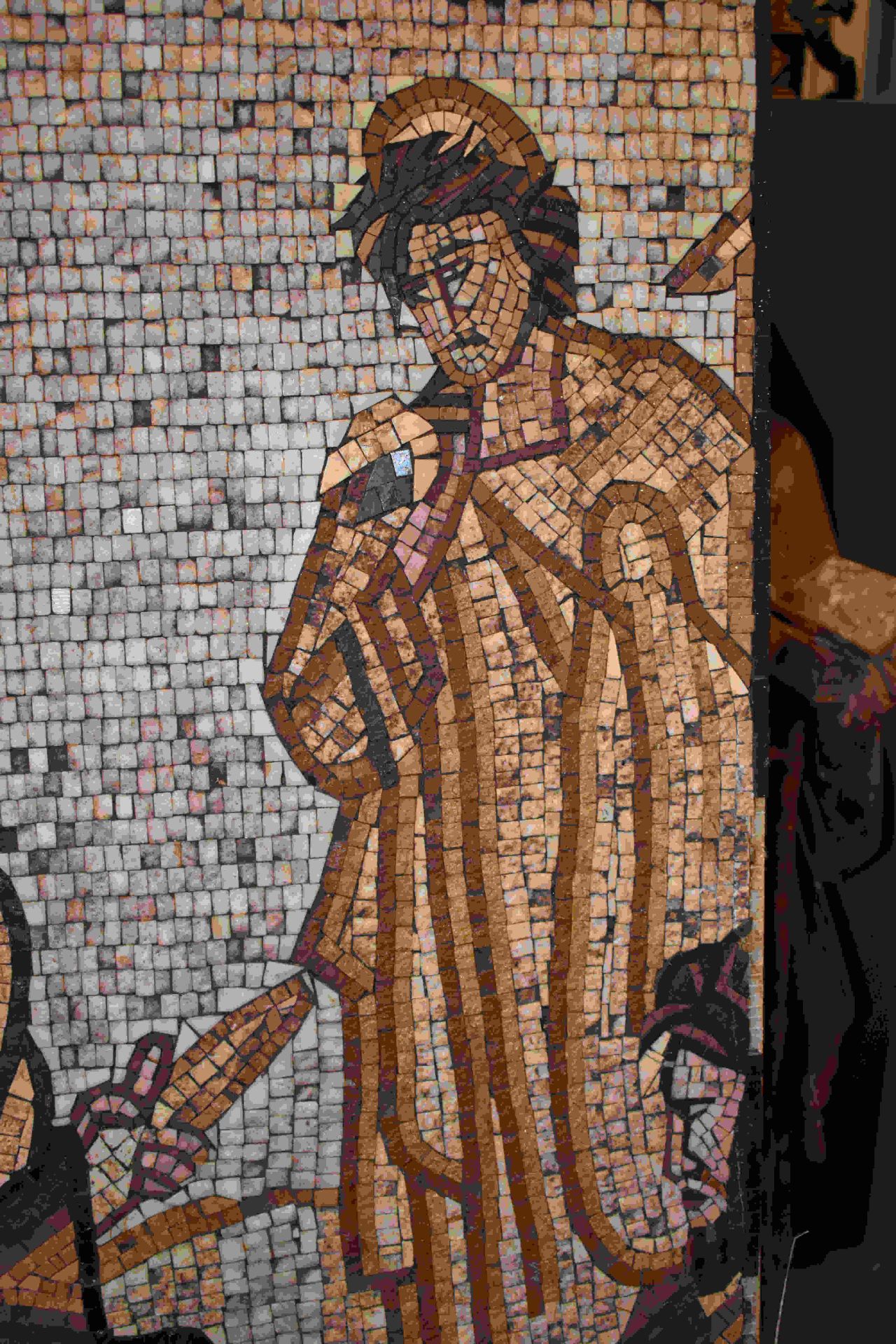 Großes Mosaik mit antiker Szene, 19. Jh. - Image 11 of 15