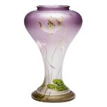 Vase mit Alpenveilchen, Daum Frères, Nancy - um 1900
