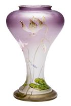 Vase mit Alpenveilchen, Daum Frères, Nancy - um 1900